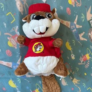 Cute Beaver Plush with Red Shirt puppet